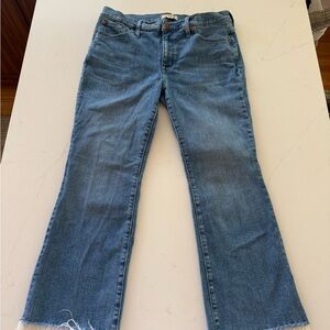 Madewell Crop Raw Edge Jeans